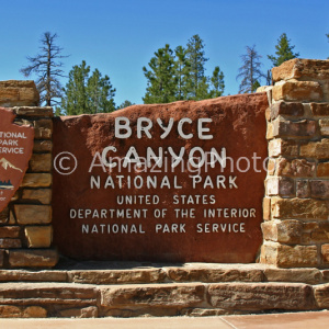 ブライスキャニオン国立公園のサイン