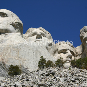 4人の大統領の彫刻